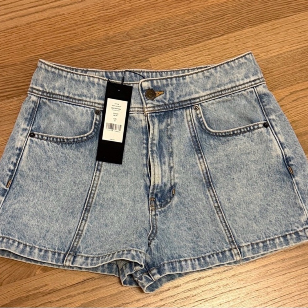 NWT Veronica Beard Light Blue Denim High-Rise Shorts